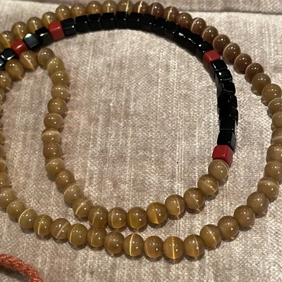 Boho Beaded Necklace 26” Long - Picture 5 of 5
